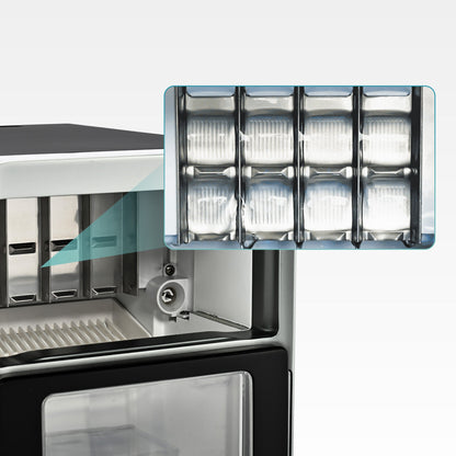 EUHOMY Luna Pro LunaArc™️ Portable Crystal Crescent Ice Maker Countertop – Melts 30 Mins Lower, Rapid Ice Making in 12 Mins, Real-Time Status Visibility